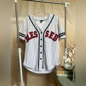 BLESSED WHITE AND BLACK JERSEY